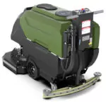 Kodiak K25 with disk deck walk-behind scrubber operator area.