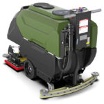Back angle of Kodiak K25 walk-behind scrubber with orbital deck.