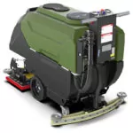 Back angle of Kodiak K25 walk-behind scrubber with orbital deck.