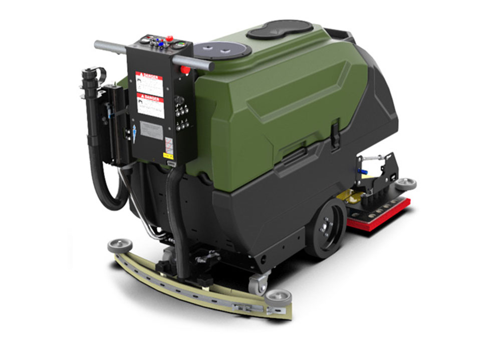 Kodiak K25 orbital walk-behind floor scrubber operator area.