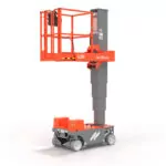 Skyjack SJ20E aerial vertical mast lift, slightly raised.
