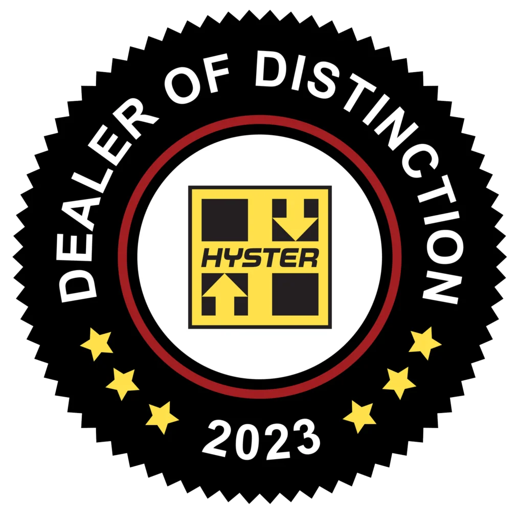 2023 Hyster Dealer of Distinction Award logo.