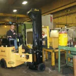 Bendi B30AC forklift in a work shop.