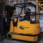 Drexel SLT30AC electric forklift in warehouse.