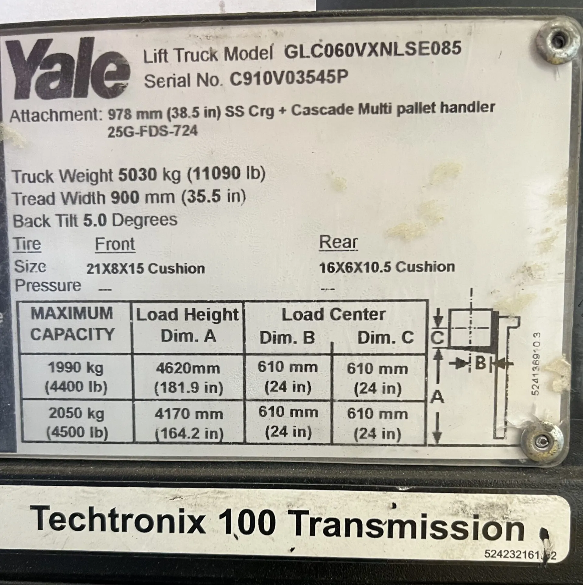 2016 - Yale GLC060VX | Fairchild Equipment