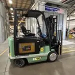 Side of RICO DSD-EX-AC-60 sit-downf orklift.