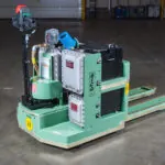 RICO Explosion Proof (EX) walkie pallet truck in warehouse.