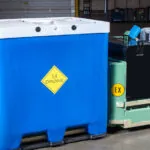 RICO Explosion Proof (EX) walkie pallet truck moving crate.