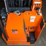 RICO EX stand-on reach truck operator area.