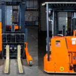 Front and back of RICO EX straddle forklift.