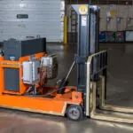 RICO EX Walk Behind Counterbalance Lift Truck with battery.