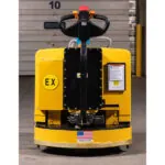 Operator handle on RICO HPWH-EX-80 pallet walkie handler.