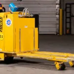 RICO HPWH-EX-80 pallet walkie handler in garage.