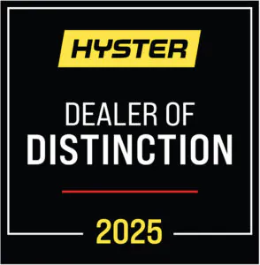 2025 Hyster Dealer of Distinction Award logo.